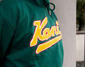 Mikina Karl Kani College Hoodie green/yellow