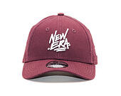 Dětská Kšiltovka New Era 9FORTY Script Child Maroon / White Strapback
