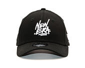 Dětská Kšiltovka New Era 9FORTY Script Child Black / White Strapback