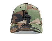 Kšiltovka New Era 9FORTY Camo Essential Los Angeles Dodgers Woodland Camo Strapback