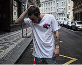 Triko New Era Bootleg Graphic Print Tokyo White