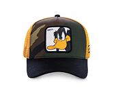 Kšiltovka Capslab - Trucker Looney Tunes - Daffy Duck v.3 Trucker Camo / Yellow