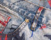 Kraťasy Pink Dolphin Liberty Scratch Denim