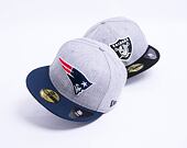Kšiltovka New Era 59FIFTY NFL Heather Essential New England Patriots Fitted Heather Gray