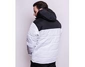 Bunda Karl Kani OG Hooded Block Puffer Jacket White/Black 6076499