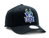 Kšiltovka Mitchell & Ness Milwaukee Bucks 537 Team Logo High Crown Black