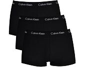 Boxerky Calvin Klein 3Pack Low Rise Trunks Black