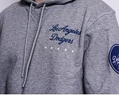 Mikina New Era MLB Heritage Pull Over Hoody Los Angeles Dodgers Light Grey Heather