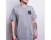 Triko New Era MLB Chest Logo New York Yankees Light Grey Heather