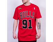Triko Mitchell & Ness INTL972 Chicago Bulls Dennis Rodman 91 Red