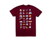Triko Pink Dolphin Legendary Logos Tee US22111LLCU Maroon