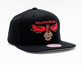 Kšiltovka Mitchell & Ness Atlanta Hawks 6HSSS21HW051 WOOL SOLID Black