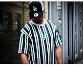 Triko New Era MLB Oversized Stripe Los Angeles Dodgers White / Blue / Green