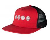 Kšiltovka Independent Cross Sequent Meshback Black/Dark Red
