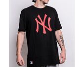 Triko New Era MLB Seasonal Team Logo Tee New York Yankees Black / Red