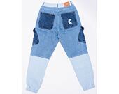 Kalhoty Karl Kani KK Og Block Denim Cargo Pants Blue