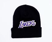 Kulich Mitchell & Ness Los Angeles Lakers Chenille Logo Cuff Knit Black