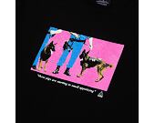 Triko HUF × Pleasures Gang Control T-Shirt Black
