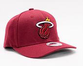 Kšiltovka Mitchell & Ness Team Ground 2.0 Stretch Snapback Miami Heat Maroon