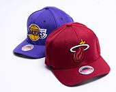 Kšiltovka Mitchell & Ness Team Ground 2.0 Stretch Snapback Miami Heat Maroon