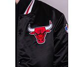 Bunda Mitchell & Ness Champ City Satin Jacket Chicago Bulls Black