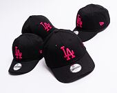 Dětská kšiltovka New Era 9FORTY Kids League Essential Los Angeles Dodgers Strapback Black/Bright Ros