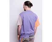 Triko Karl Kani Signature Block Tee lilac/light orange/taupe