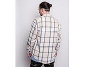 Košile Karl Kani Chest Signature Check Shirt light sand/black