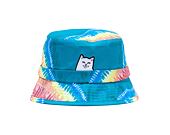 Klobouk Rip N Dip Lord Nermal Tie Dye Bucket Hat Teal Rainbow RND9137