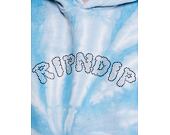 Mikina Rip N Dip Sent From Heaven Hoodie Light Blue Spiral Dye RND9036