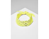Šátek Urban Classics Bandana Neonyellow