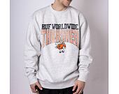 Mikina HUF × Thrasher Candlestick Crewneck Athletic Heather