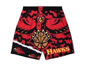 Kraťasy Mitchell & Ness NBA Jumbotron 2.0 Shorts Atlanta Hawks Black / Red