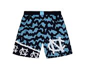 Kraťasy Mitchell & Ness NCAA Jumbotron 2.0 Shorts University Of North Carolina Navy / Light Blue