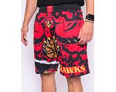 Kraťasy Mitchell & Ness NBA Jumbotron 2.0 Shorts Atlanta Hawks Black / Red