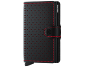 Peněženka Miniwallet Secrid Perforated Black-Red
