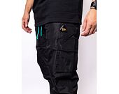 Tepláky New Era Cargo Track Pants Black/Yellow