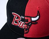 Kšiltovka Mitchell & Ness Split Crown Snapback Chicago Bulls Black