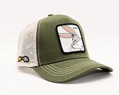 Kšiltovka Capslab - Trucker Looney Tunes - Bugs Bunny - Olive / White