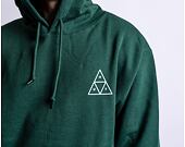 Mikina HUF Essentials Triple Triangle Hoodie Forest Green