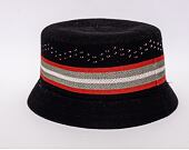 Klobouk Kangol Slick Stripe Bin Black
