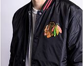 Bunda '47 Brand NHL Chicago Blackhawks Core Poly Fill '47 Drift Track Jacket Jet Black