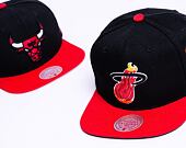 Kšiltovka Mitchell & Ness PATCH OVERLOAD SNAPBACK HWC MIAMI HEAT Black / Red