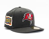 Kšiltovka New Era 59FIFTY NFL Side Patch Tampa Bay Buccaneers Charcoal