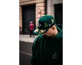 Kšiltovka New Era 59FIFTY MLB All over Logo LP Low Profile Oakland Athletics Dark Green
