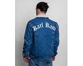 Džínová Bunda Karl Kani Old English Denim Jacket dirty blue