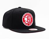 Kšiltovka Mitchell & Ness BRED SNAPBACK Brooklyn Nets Black