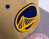 Kšiltovka Mitchell & Ness CLASSIC CANVAS SNAPBACK Golden State Warriors Tan
