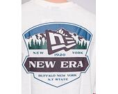 Triko New Era Oversized Back Print Graphic Tee Off White/Maroon