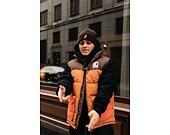 Vesta Karl Kani OG Block Puffer Vest dark orange/sand/brown